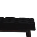 Sumba Black Velvet Hallway Bench by Lavishway | Benches & Storage Benches-22457