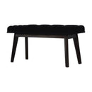 Sumba Black Velvet Hallway Bench by Lavishway | Benches & Storage Benches-22455