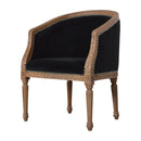 Sumba Black Velvet Occasional Chair by Lavishway | Armchairs-22425