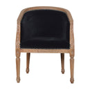 Sumba Black Velvet Occasional Chair by Lavishway | Armchairs-22424