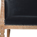 Sumba Black Velvet Occasional Chair by Lavishway | Armchairs-22429