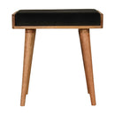 Sumba Black Velvet Tray Style Footstool by Lavishway | Footstool-22409