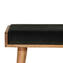 Sumba Black Velvet Tray Style Footstool by Lavishway | Footstool-22412