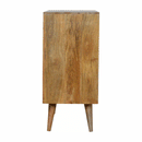 Binel Sunrise Pattern 2 Doors Hallway Cabinet by Lavishway | Hallway Cabinets-57127