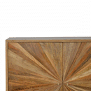 Binel Sunrise Pattern 2 Doors Hallway Cabinet by Lavishway | Hallway Cabinets-57131