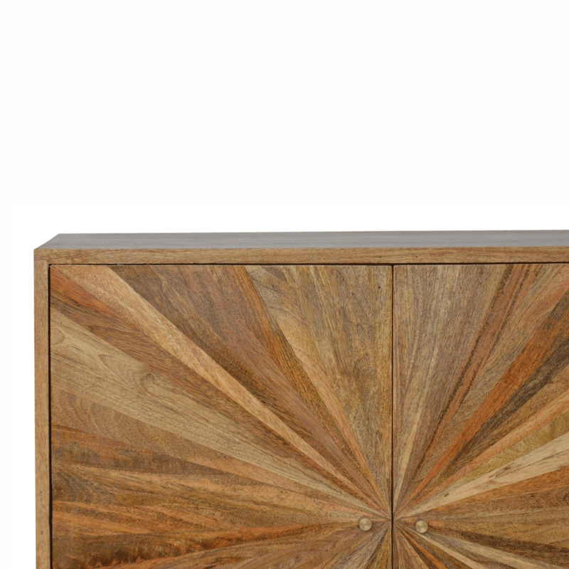 Binel Sunrise Pattern 2 Doors Hallway Cabinet by Lavishway | Hallway Cabinets-57131