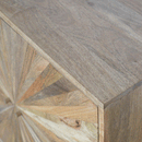 Binel Sunrise Pattern 2 Doors Hallway Cabinet by Lavishway | Hallway Cabinets-57130