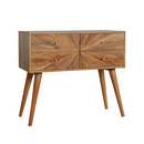 Binel Sunrise Pattern 4 Drawers Console Table by Lavishway | Hallway Console Table-57111