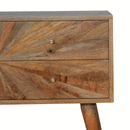 Binel Sunrise Pattern 4 Drawers Console Table by Lavishway | Hallway Console Table-57117