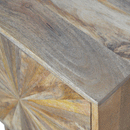 Binnel Sunrise Pattern 1 Door Bedside Table by Lavishway | Bedside Tables-57109