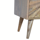 Binnel Sunrise Pattern 1 Door Bedside Table by Lavishway | Bedside Tables-57108