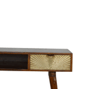 Binnel Gold Sunrise Pattern 1 Drawer Desk by Lavishway | Reclaimed Wood Desks-57087