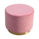 Swanglen Dusty Pink Velvet Footstool by Lavishway | Footstool-60300