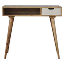 Swindon 1 White Painted Drawer Writing Desk by Lavishway | Reclaimed Wood Desks-51719