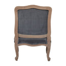Swindon French Style Grey Velvet Chair by Lavishway | Armchairs-59466