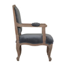 Swindon French Style Grey Velvet Chair by Lavishway | Armchairs-59461