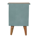 Swindon Green Painted 2 Drawers Bedside Table by Lavishway | Bedside Tables-59688
