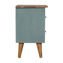 Swindon Green Painted 2 Drawers Bedside Table by Lavishway | Bedside Tables-59687