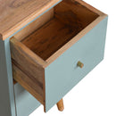 Swindon Green Painted 2 Drawers Bedside Table by Lavishway | Bedside Tables-59683