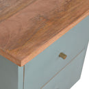 Swindon Green Painted 2 Drawers Bedside Table by Lavishway | Bedside Tables-59685