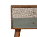 Swindon Green 2 Drawers Bedside Table by Lavishway | Bedside Tables-59669