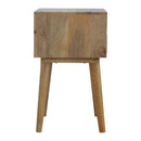 Swindon Grey & White 2 Drawers Bedside Table by Lavishway | Bedside Tables-59646