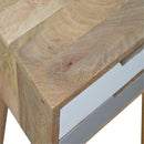 Swindon Grey & White 2 Drawers Bedside Table by Lavishway | Bedside Tables-59644