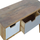 Swindon Grey & White 2 Drawers Media Unit by Lavishway | TV Units Cabinets-59550