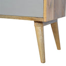 Swindon Grey & White 2 Drawers Media Unit by Lavishway | TV Units Cabinets-59485