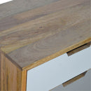 Swindon Grey & White 2 Drawers Media Unit by Lavishway | TV Units Cabinets-59483