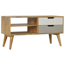 Swindon Grey & White 2 Drawers Media Unit by Lavishway | TV Units Cabinets-59480