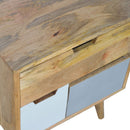 Swindon Grey & White Removable Drawer Cabinet by Lavishway | Hallway Cabinets-59629