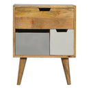 Swindon Grey & White Removable Drawer Cabinet by Lavishway | Hallway Cabinets-59627