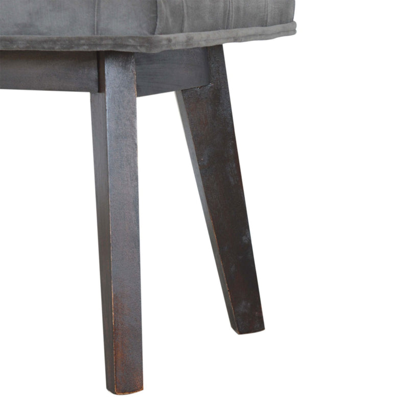 Swindon Hallway Grey Velvet Bench by Lavishway | Benches & Storage Benches-59457