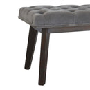 Swindon Hallway Grey Velvet Bench by Lavishway | Benches & Storage Benches-59456