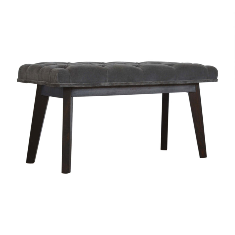 Swindon Hallway Grey Velvet Bench by Lavishway | Benches & Storage Benches-59454