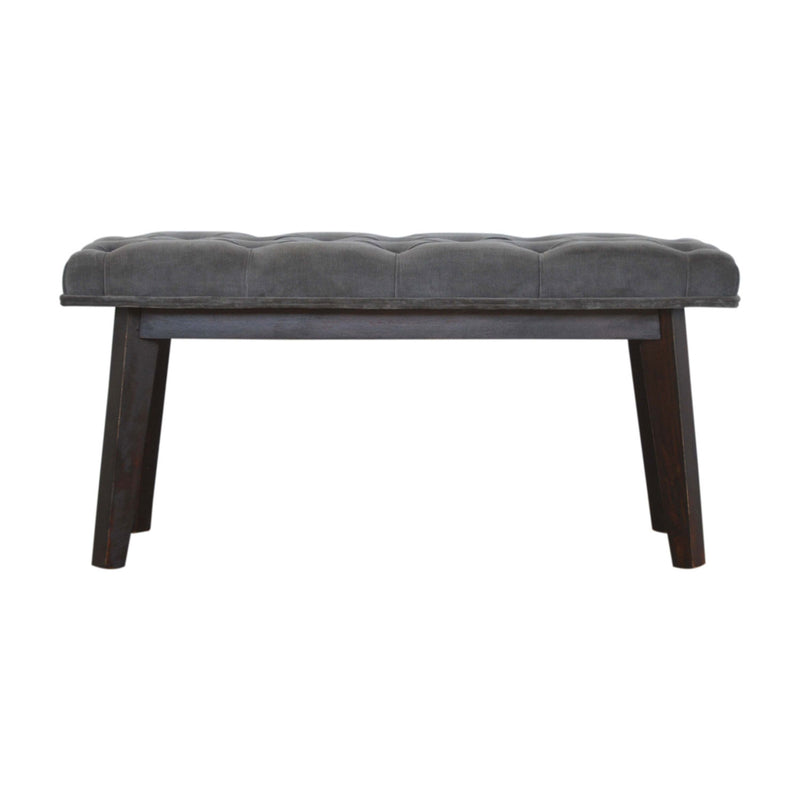 Swindon Hallway Grey Velvet Bench by Lavishway | Benches & Storage Benches-59455