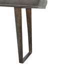 Swindon Industrial Style Grey Velvet Bench by Lavishway | Benches & Storage Benches-59452