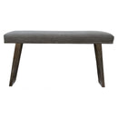 Swindon Industrial Style Grey Velvet Bench by Lavishway | Benches & Storage Benches-59447