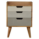 Swindon Solid Wood 3 Drawers Bedside Cabinet by Lavishway | Bedside Tables-59588