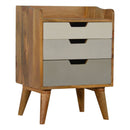 Swindon Solid Wood 3 Drawers Bedside Cabinet by Lavishway | Bedside Tables-59587