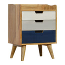 Swindon Solid Wood 3 Drawers Bedside Table by Lavishway | Bedside Tables-58312
