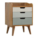 Swindon Solid Wood 3 Drawers Bedside Table by Lavishway | Bedside Tables-59702