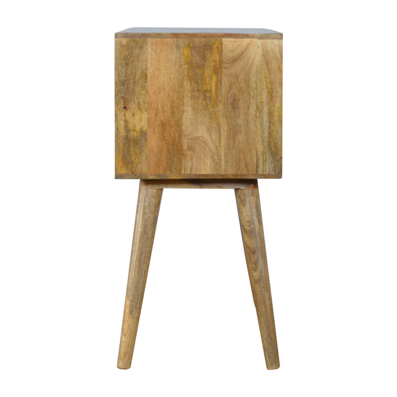 Swindon Solid Wood 4 Drawers Console Table by Lavishway | Hallway Console Table-59569