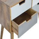 Swindon Solid Wood 4 Drawers Console Table by Lavishway | Hallway Console Table-59565