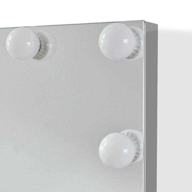 Tabletop White Makeup Mirror With Lights by Lavishway | Table Mirrors-23680