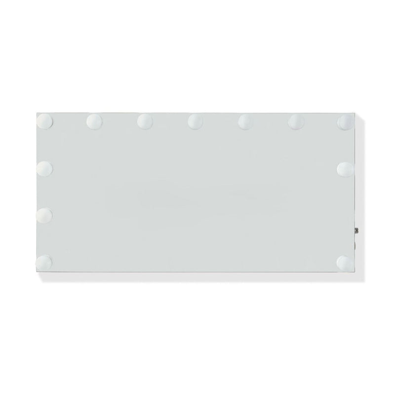 Tabletop White Makeup Mirror With Lights by Lavishway | Table Mirrors-23676