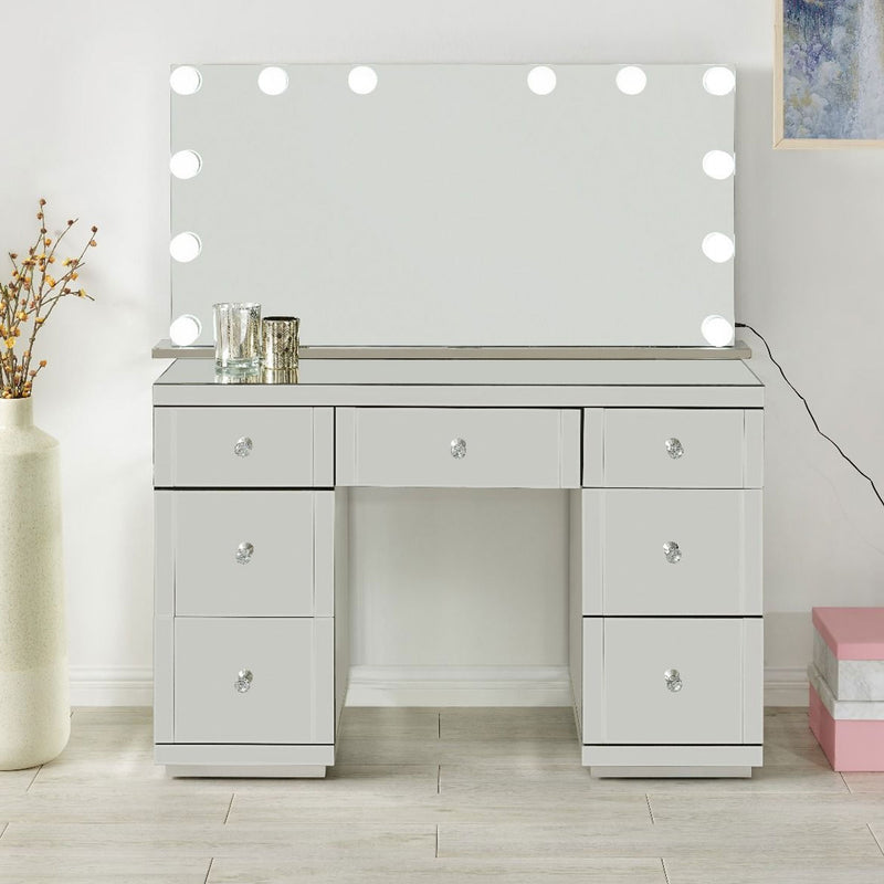 Tabletop Bluetooth Speaker Mirror With Lights by Lavishway | Table Mirrors-23651