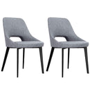 Sylvia Upholstered Dining Chair Set of 2 by Lavishway | Dining Chairs-23010