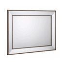 Symphony Beaded Frame Rectangular Wall Mirror by Lavishway | Wall Mirrors-60730